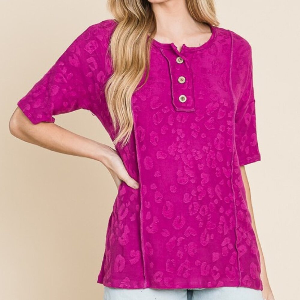 NWT BOMBOM At The Fair Animal Textured Top - Picture 1 of 2